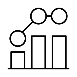 Icon representing analytics chart