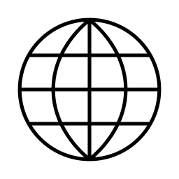 Icon of a desktop PC with geometric shapes inside